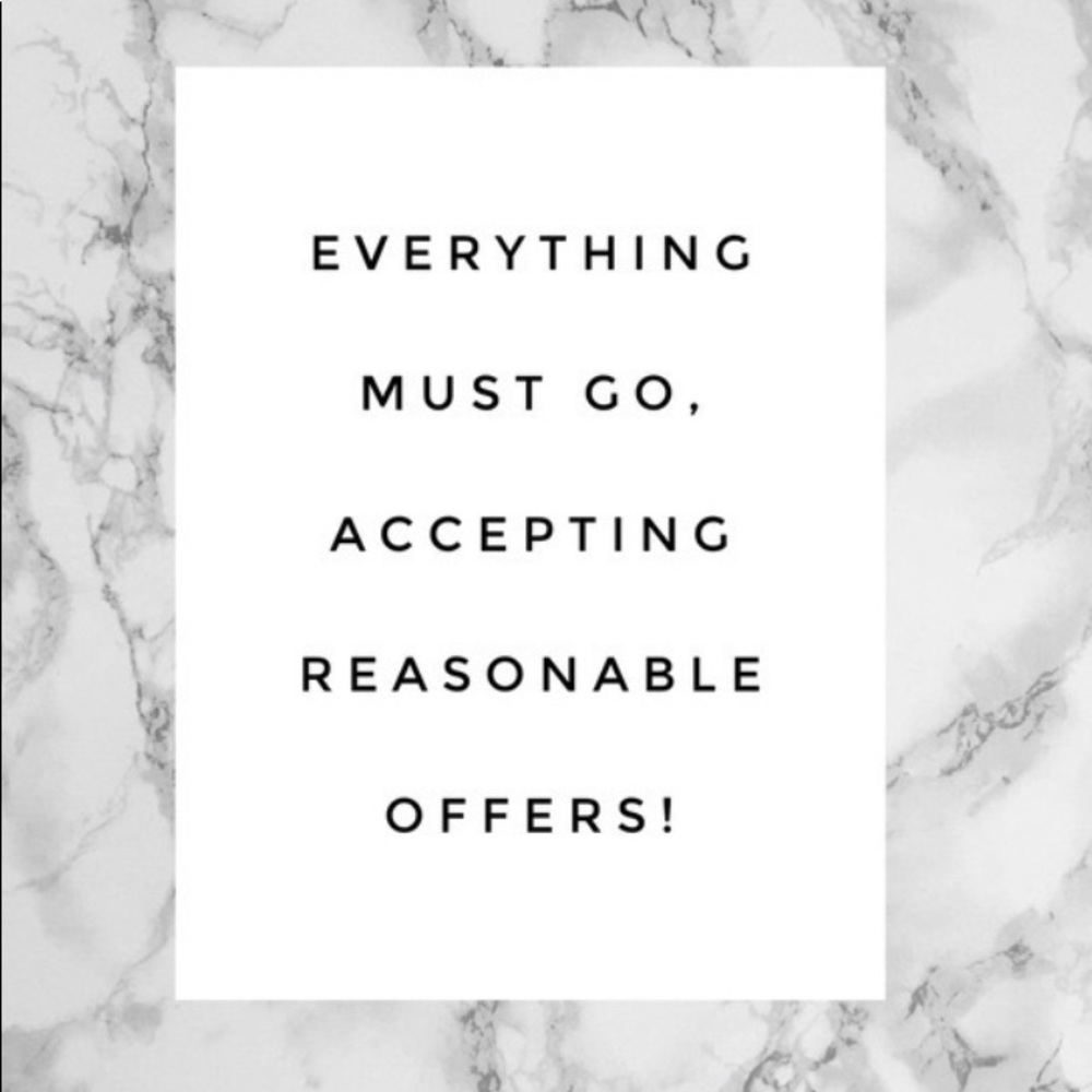 everything listed must go, accepting offers:)